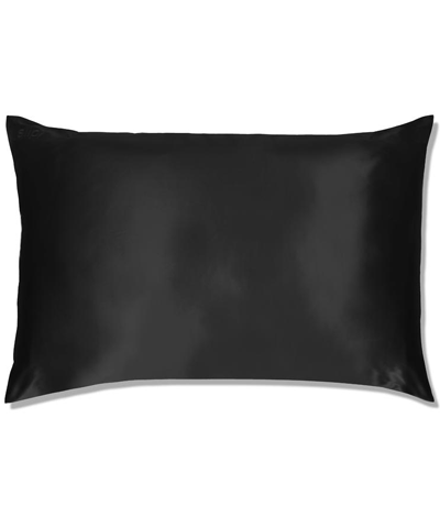 Slip - Queen Silk Pillowcase Black