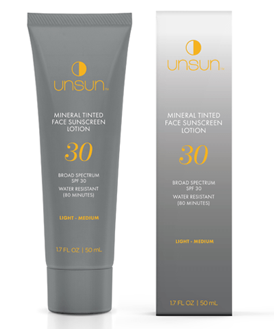 UNSUN - Mineral Tinted Face Sunscreen SPF 30 (Light/Med)