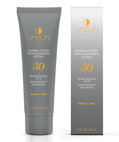 UNSUN - Mineral Tinted Face Sunscreen SPF 30 (Med/Dark)